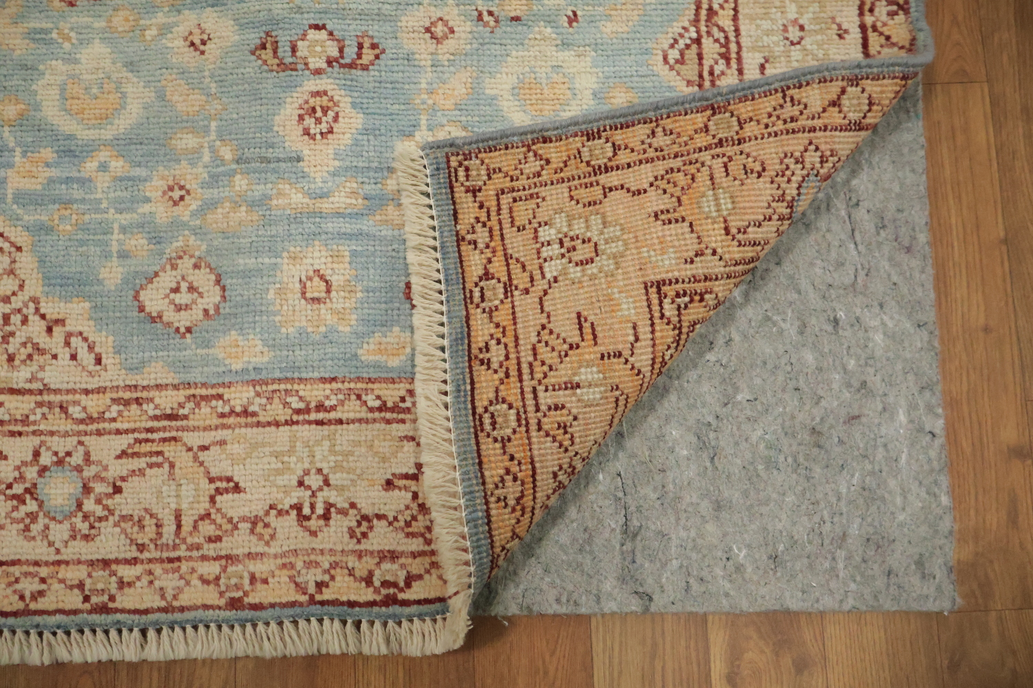 Vegetable Dye Oushak Turkish Foyer Rug 3x4