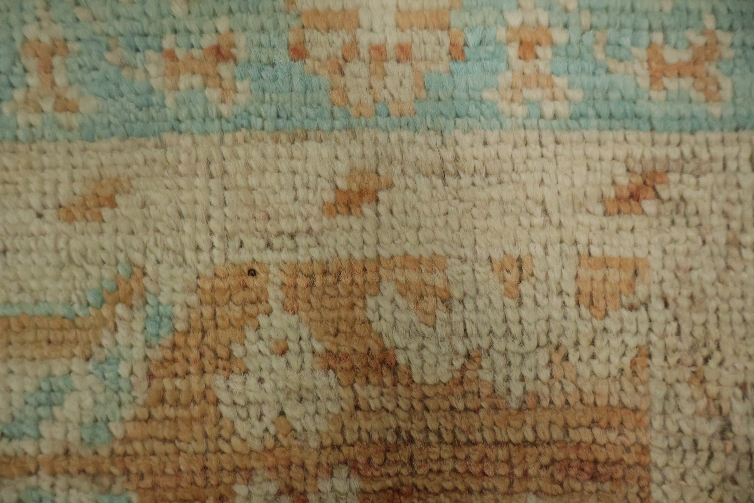 Vegetable Dye Oushak Turkish Accent Rug 3x4