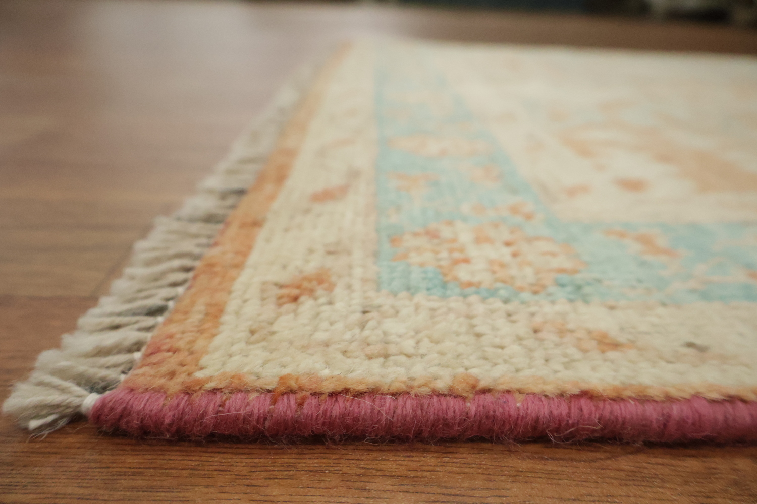 Vegetable Dye Oushak Turkish Accent Rug 3x4