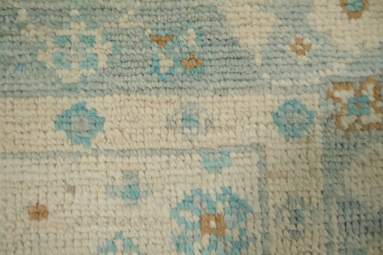 Vegetable Dye Oushak Turkish Foyer Rug 3x4
