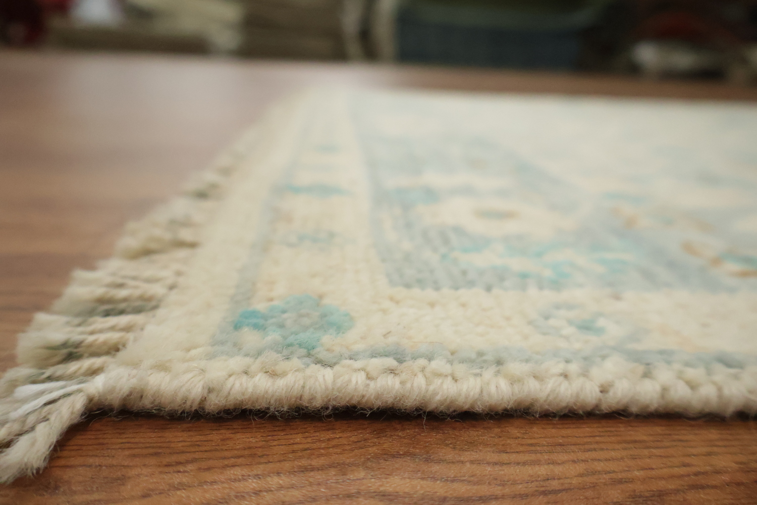 Vegetable Dye Oushak Turkish Foyer Rug 3x4