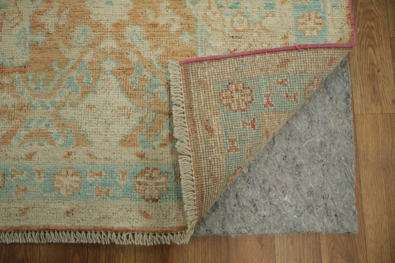 Vegetable Dye Oushak Turkish Accent Rug 3x4