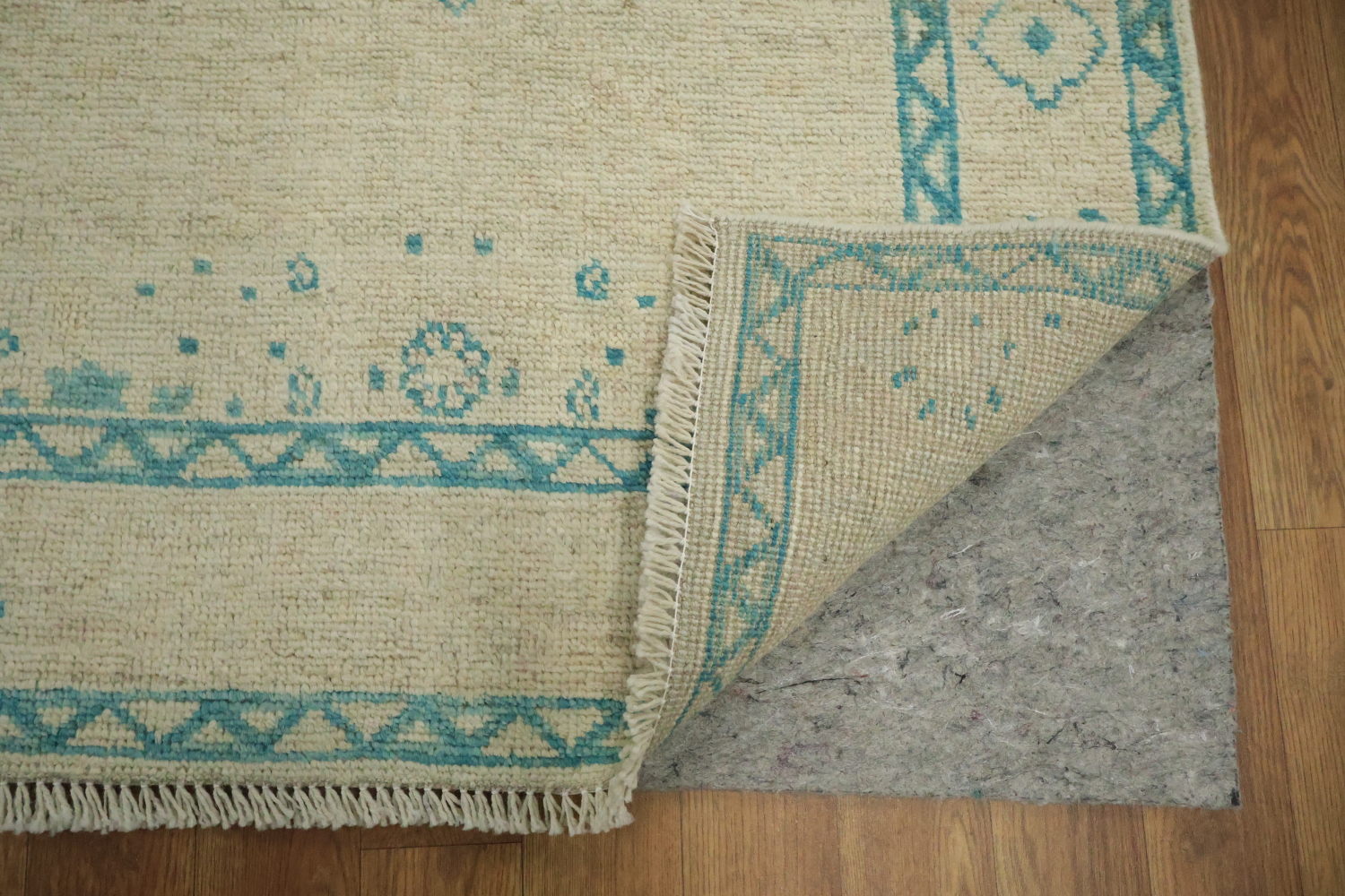 Vegetable Dye Oushak Turkish Foyer Rug 3x4