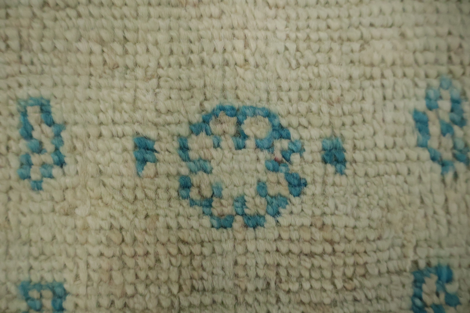 Vegetable Dye Oushak Turkish Foyer Rug 3x4