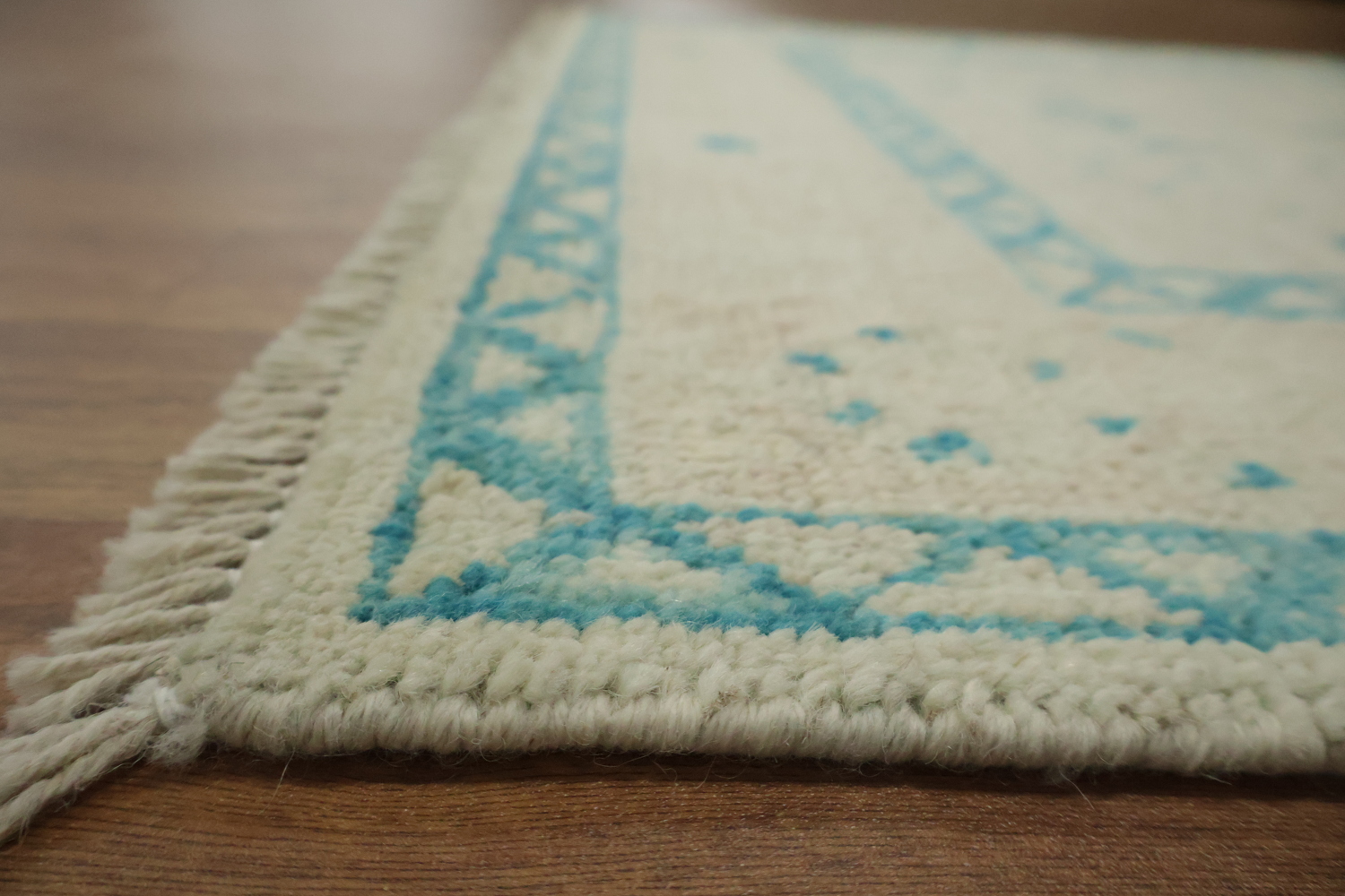 Vegetable Dye Oushak Turkish Foyer Rug 3x4
