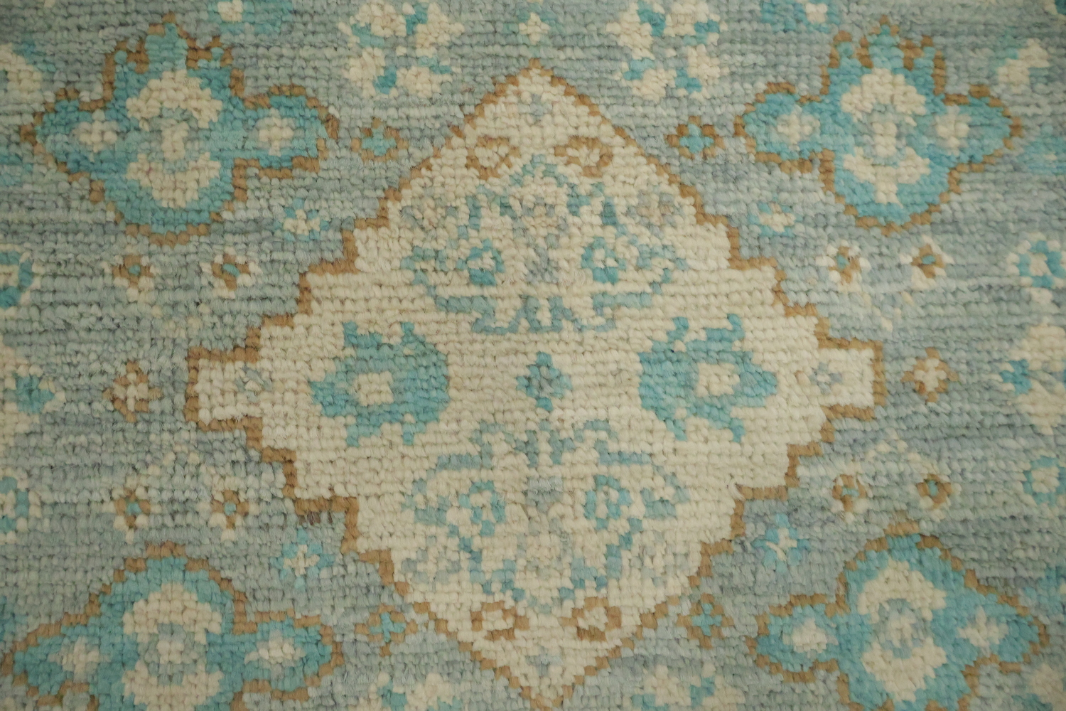Vegetable Dye Oushak Turkish Foyer Rug 3x4