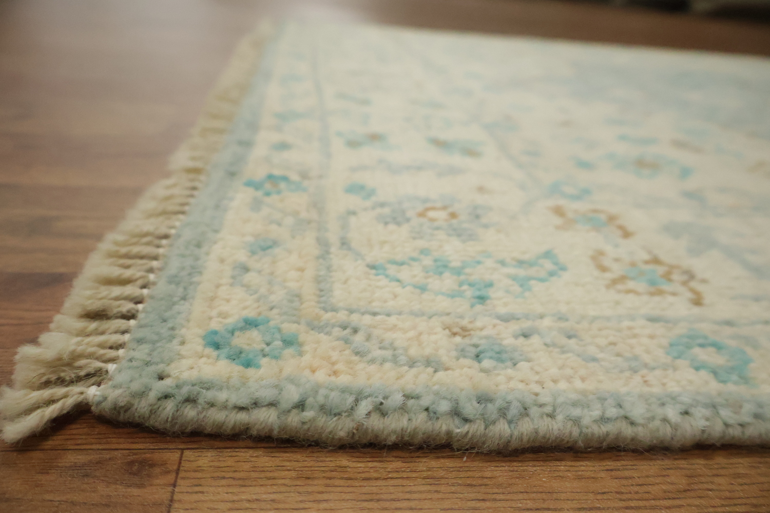 Vegetable Dye Oushak Turkish Foyer Rug 3x4