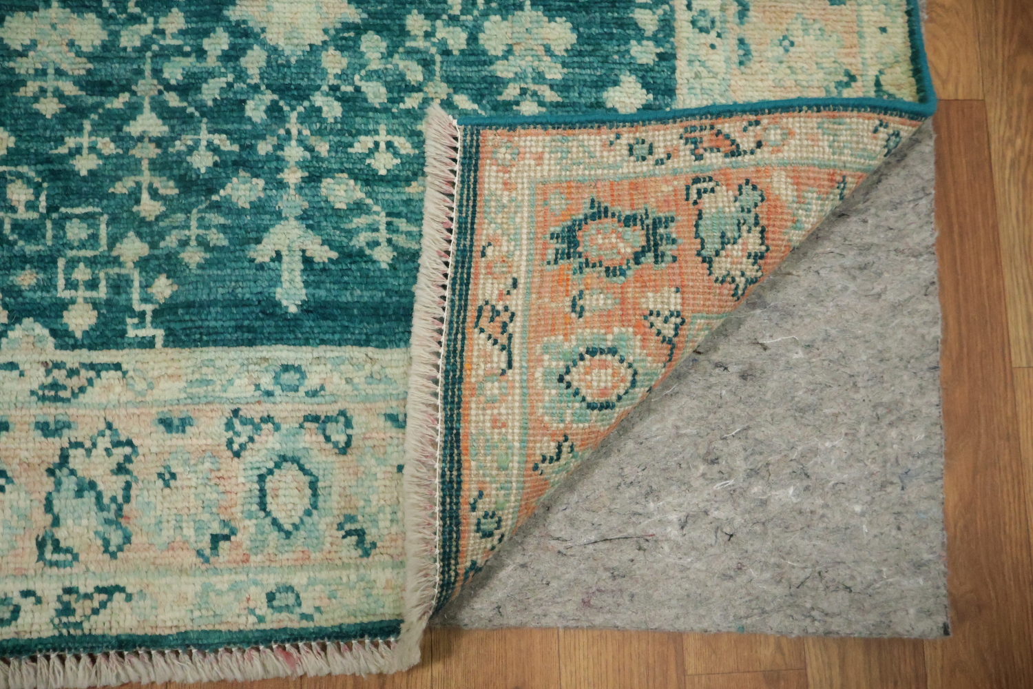 Vegetable Dye Oushak Turkish Accent Rug 3x4