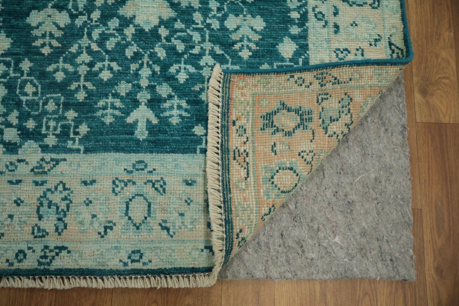 Vegetable Dye Oushak Turkish Foyer Rug 3x4