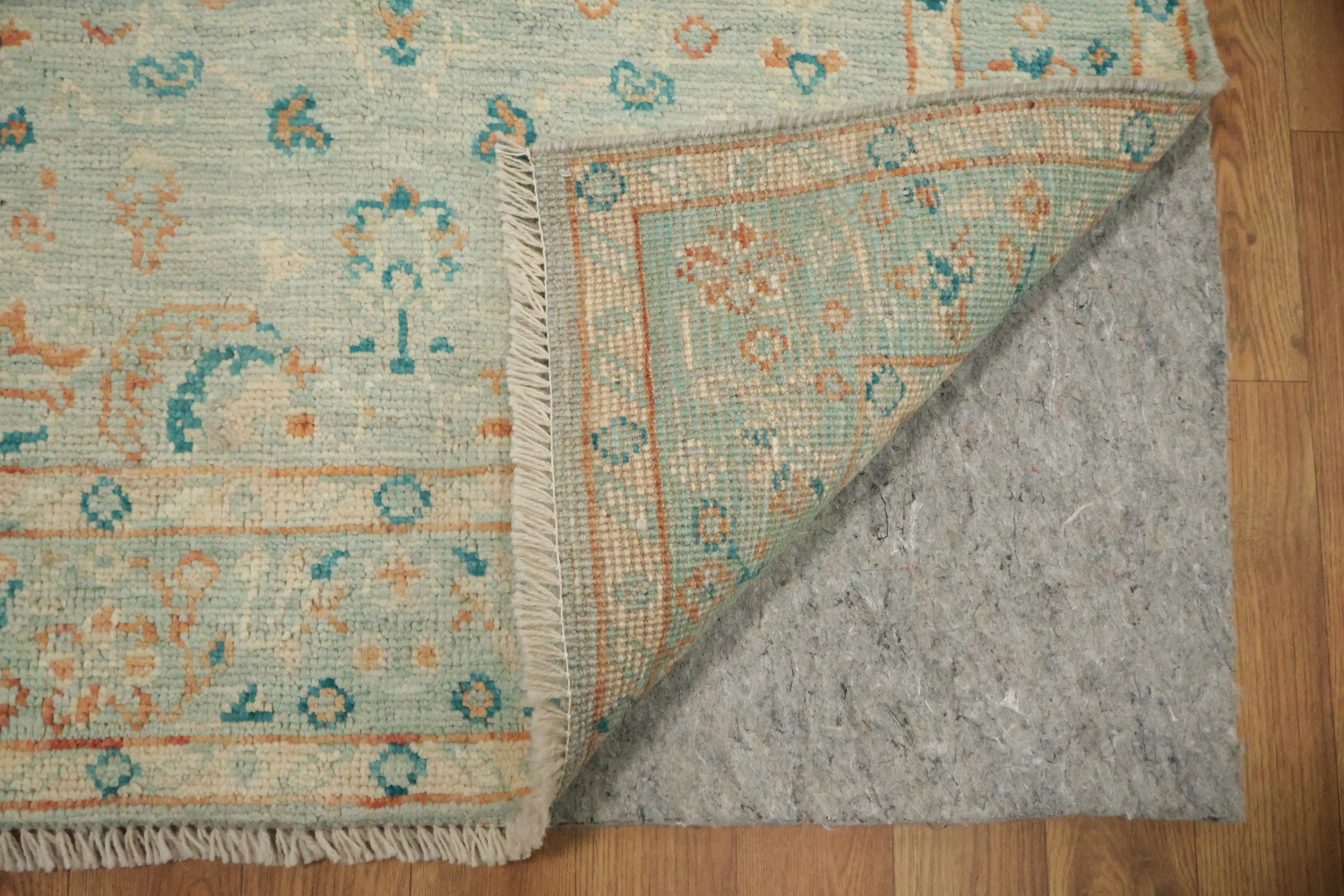 Vegetable Dye Oushak Turkish Foyer Rug 3x4