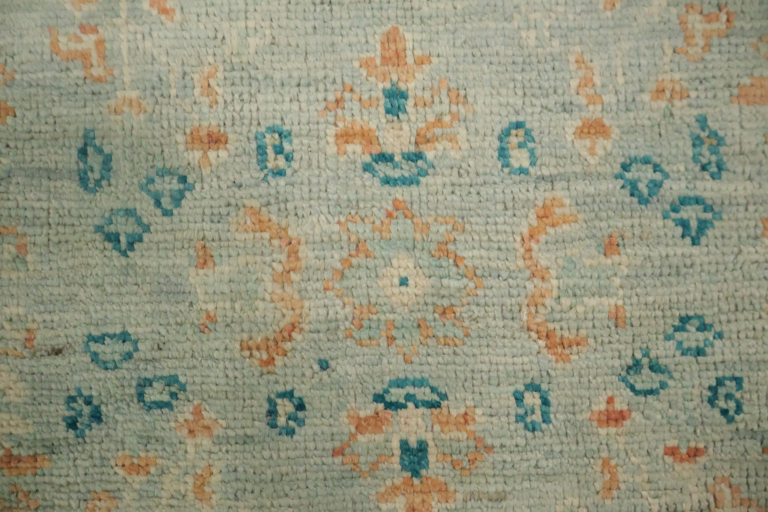 Vegetable Dye Oushak Turkish Foyer Rug 3x4