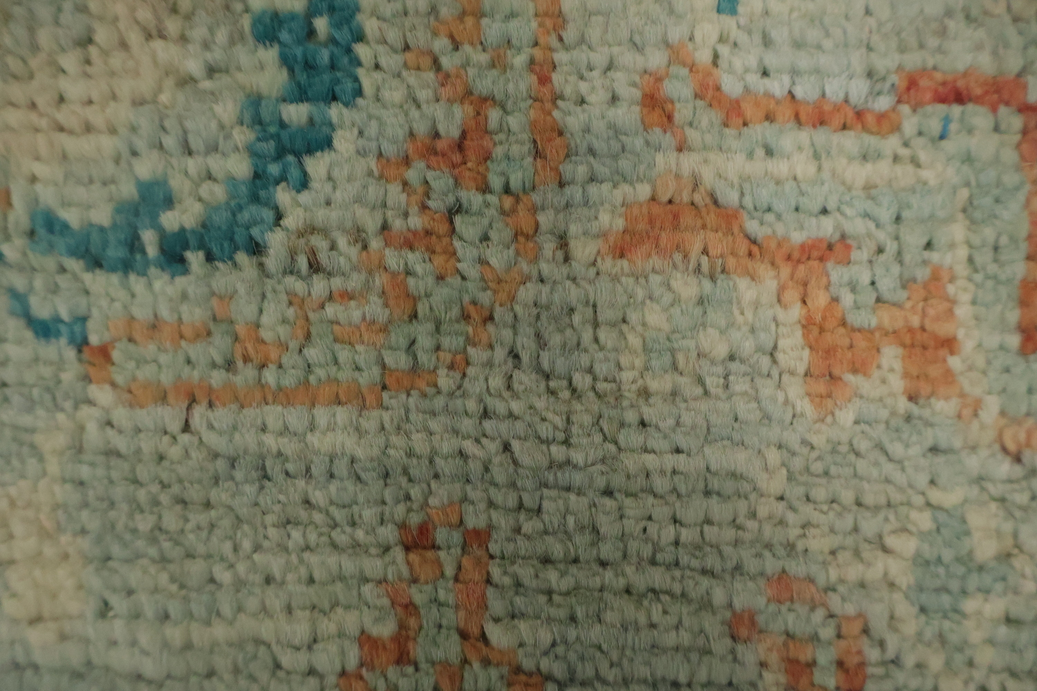 Vegetable Dye Oushak Turkish Foyer Rug 3x4
