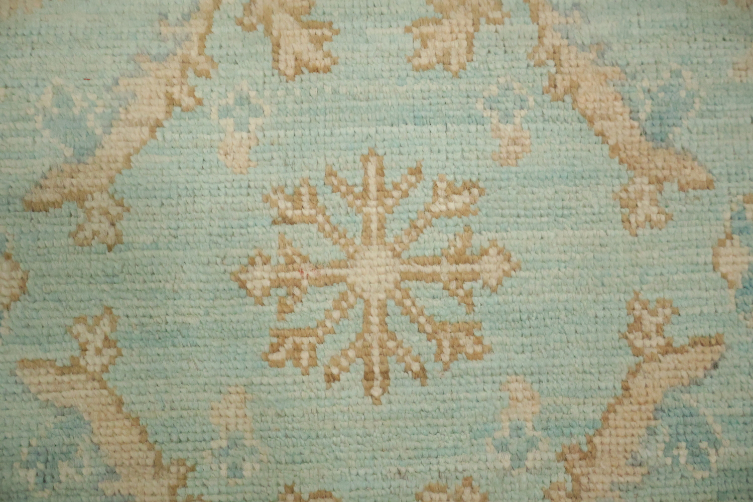 Vegetable Dye Oushak Turkish Foyer Rug 3x4