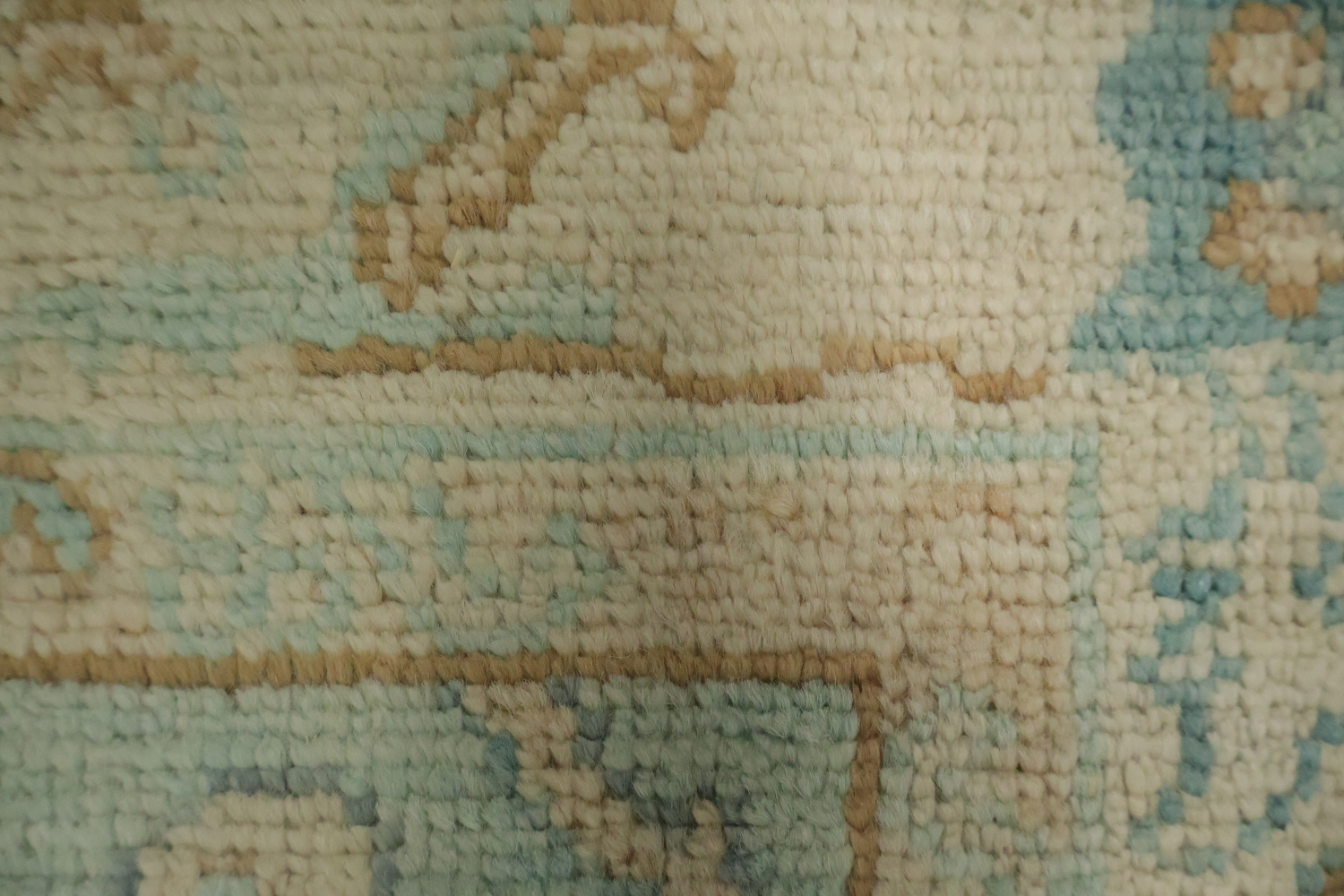 Vegetable Dye Oushak Turkish Foyer Rug 3x4
