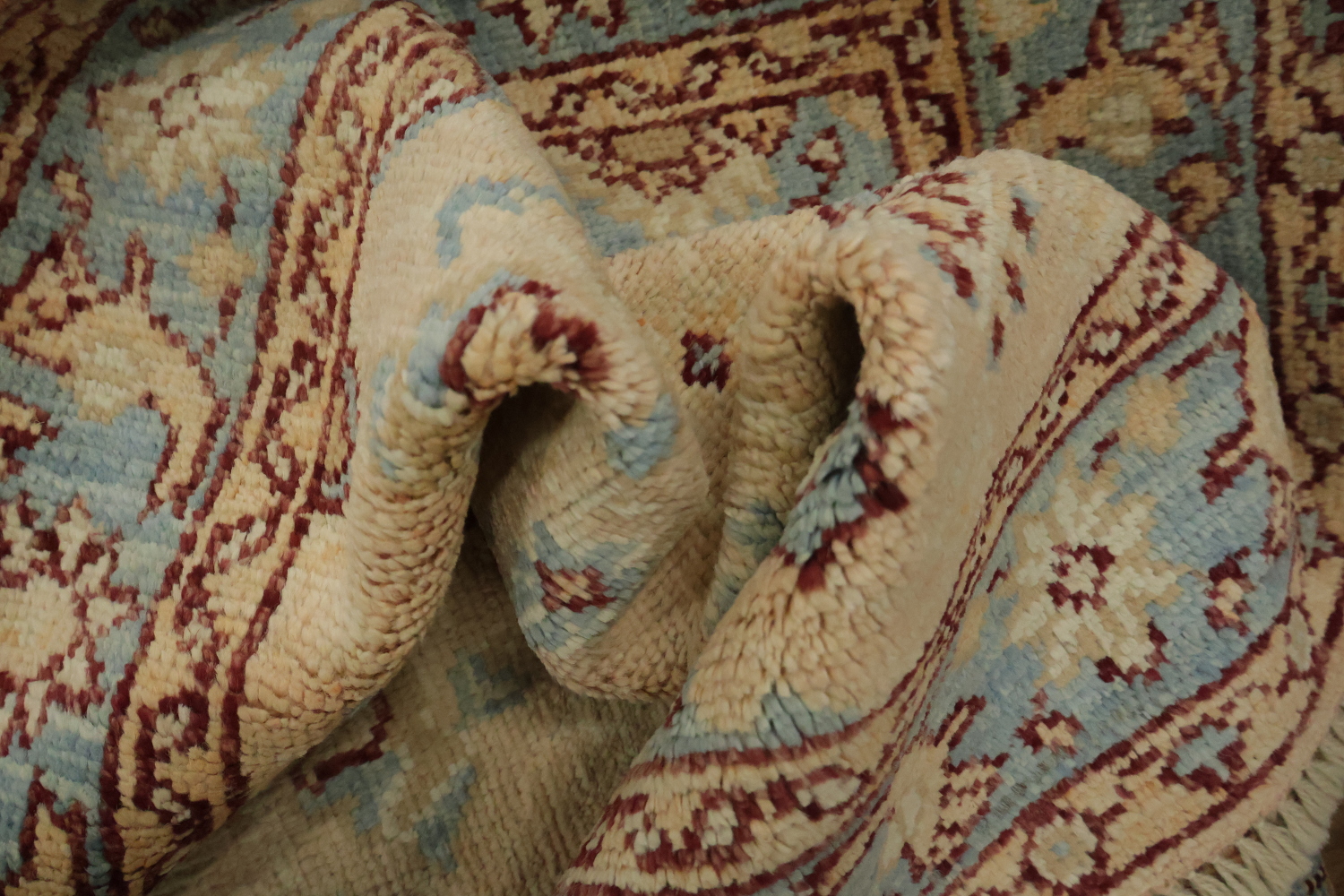 Vegetable Dye Oushak Turkish Accent Rug 3x4