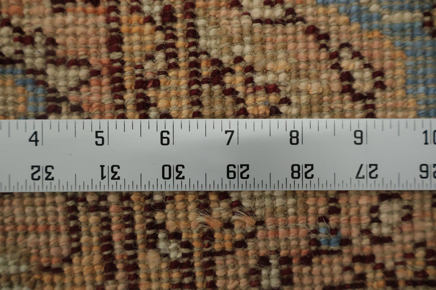 Vegetable Dye Oushak Turkish Foyer Rug 3x4