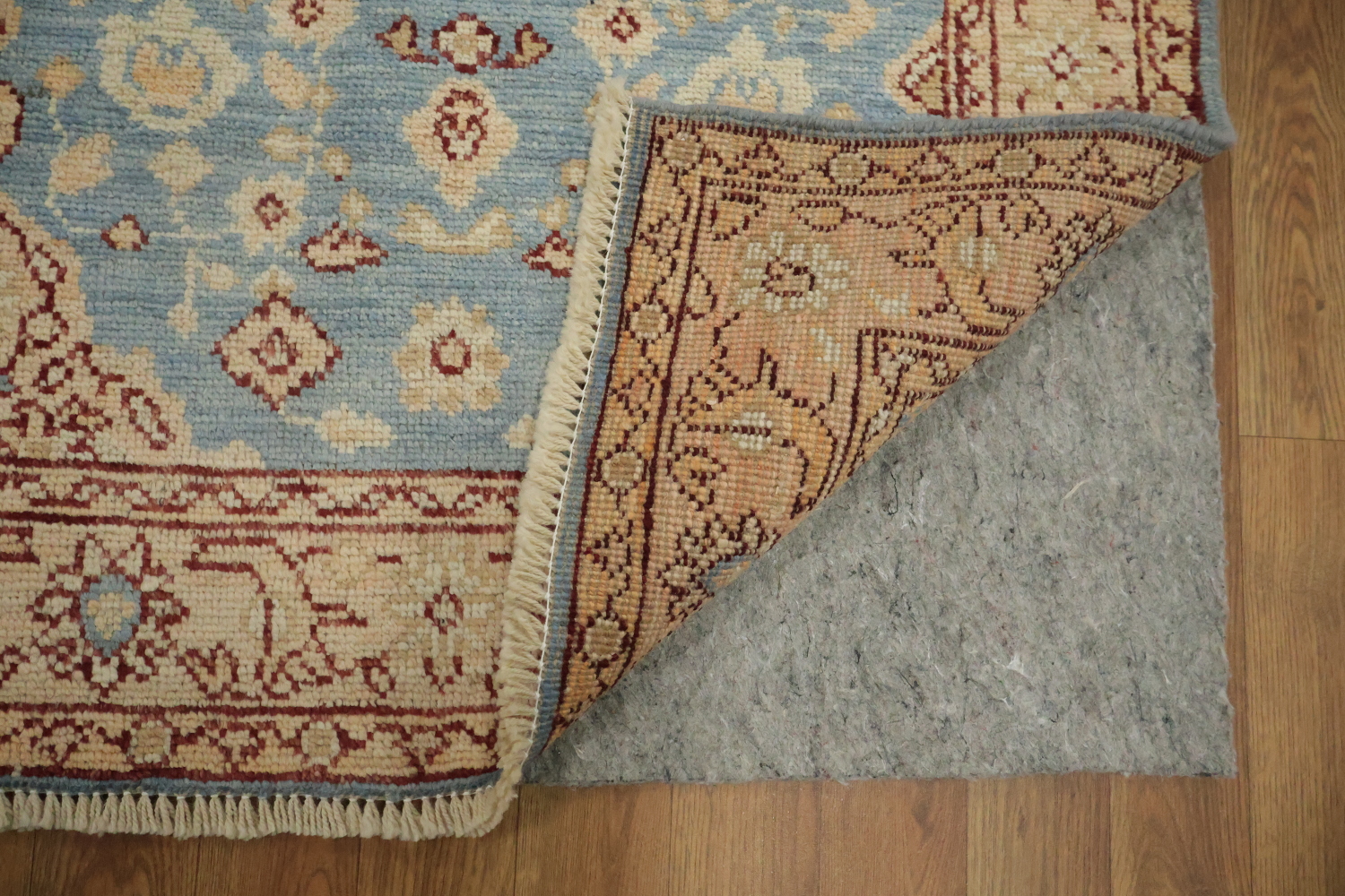 Vegetable Dye Oushak Turkish Foyer Rug 3x4