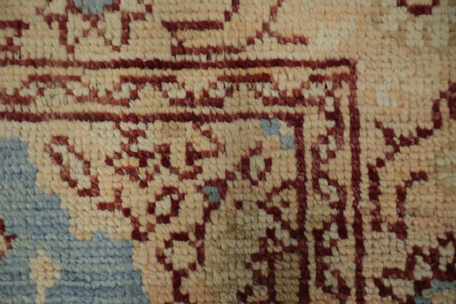 Vegetable Dye Oushak Turkish Foyer Rug 3x4