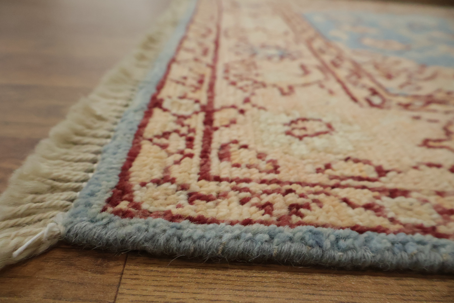 Vegetable Dye Oushak Turkish Foyer Rug 3x4