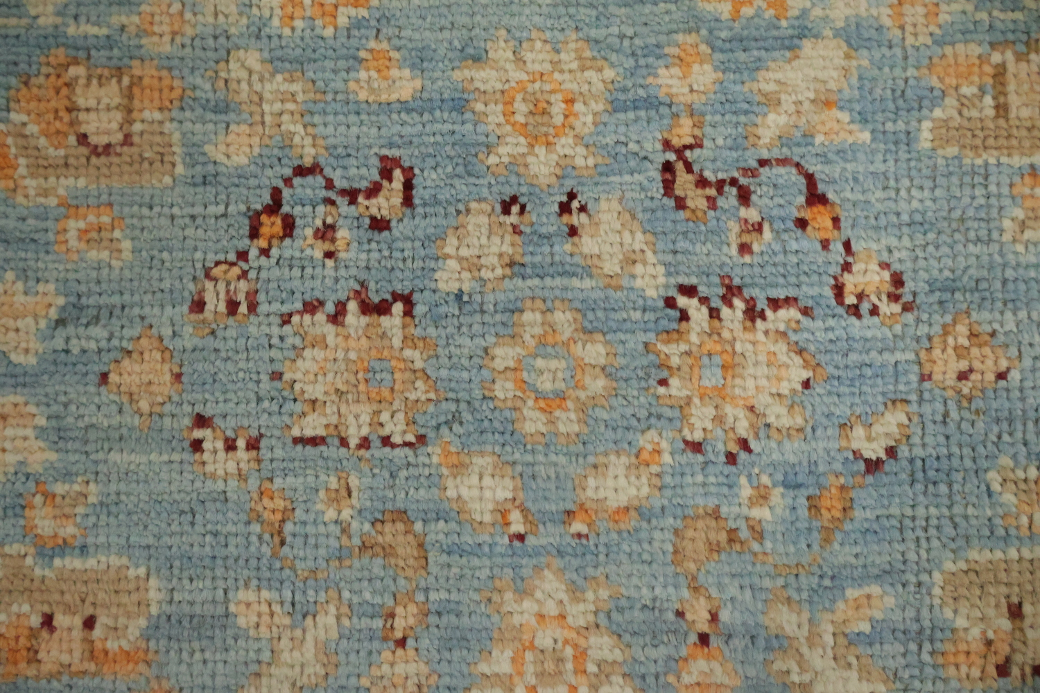 Vegetable Dye Oushak Turkish Foyer Rug 3x4