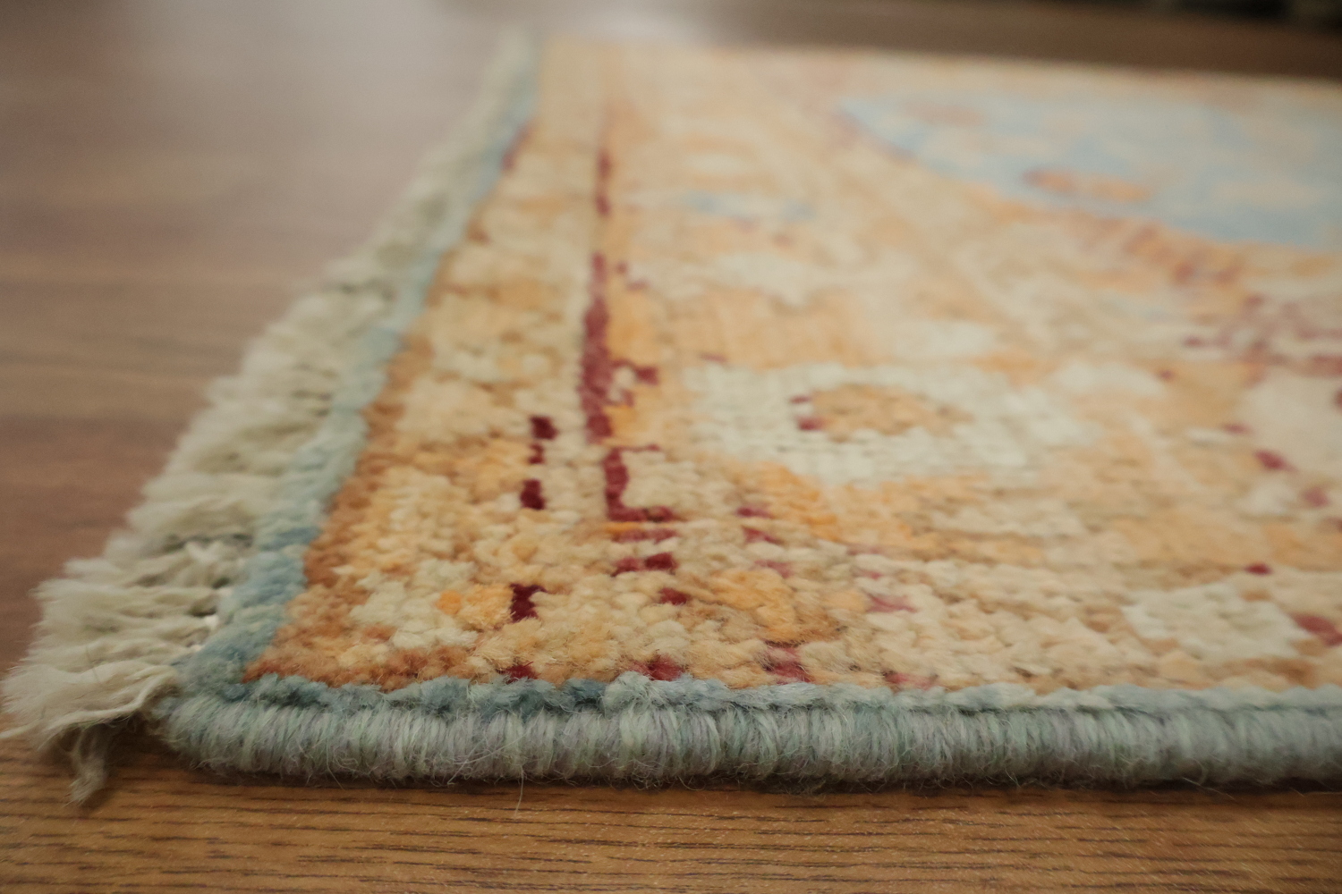 Vegetable Dye Oushak Turkish Foyer Rug 3x4