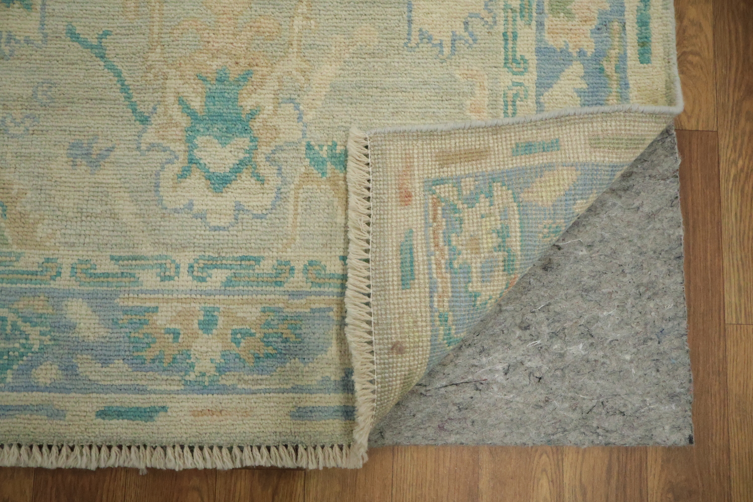 Vegetable Dye Oushak Turkish Accent Rug 3x4