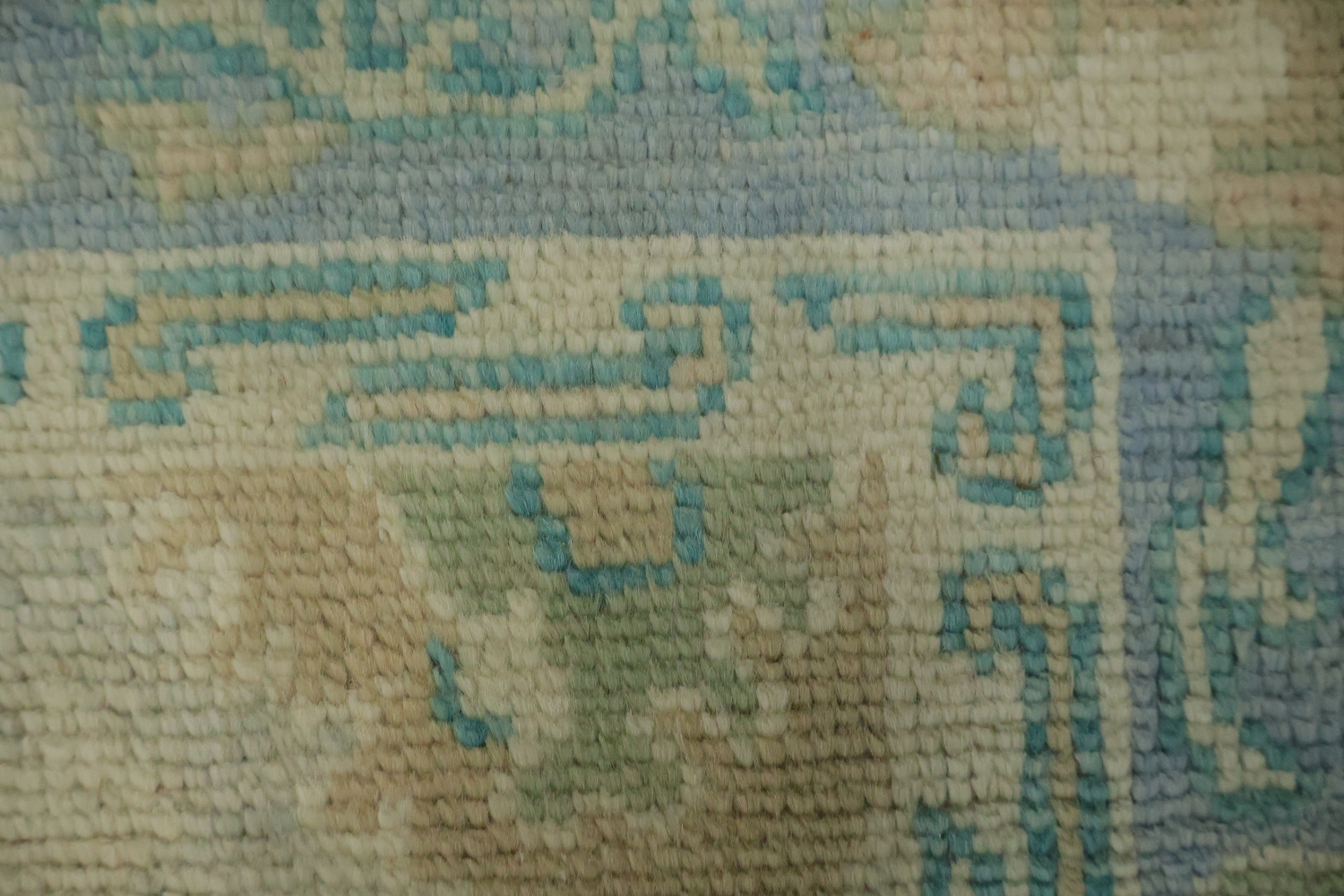 Vegetable Dye Oushak Turkish Accent Rug 3x4