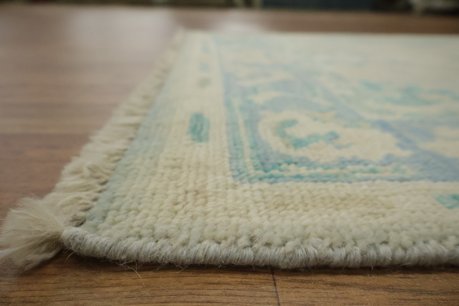 Vegetable Dye Oushak Turkish Accent Rug 3x4