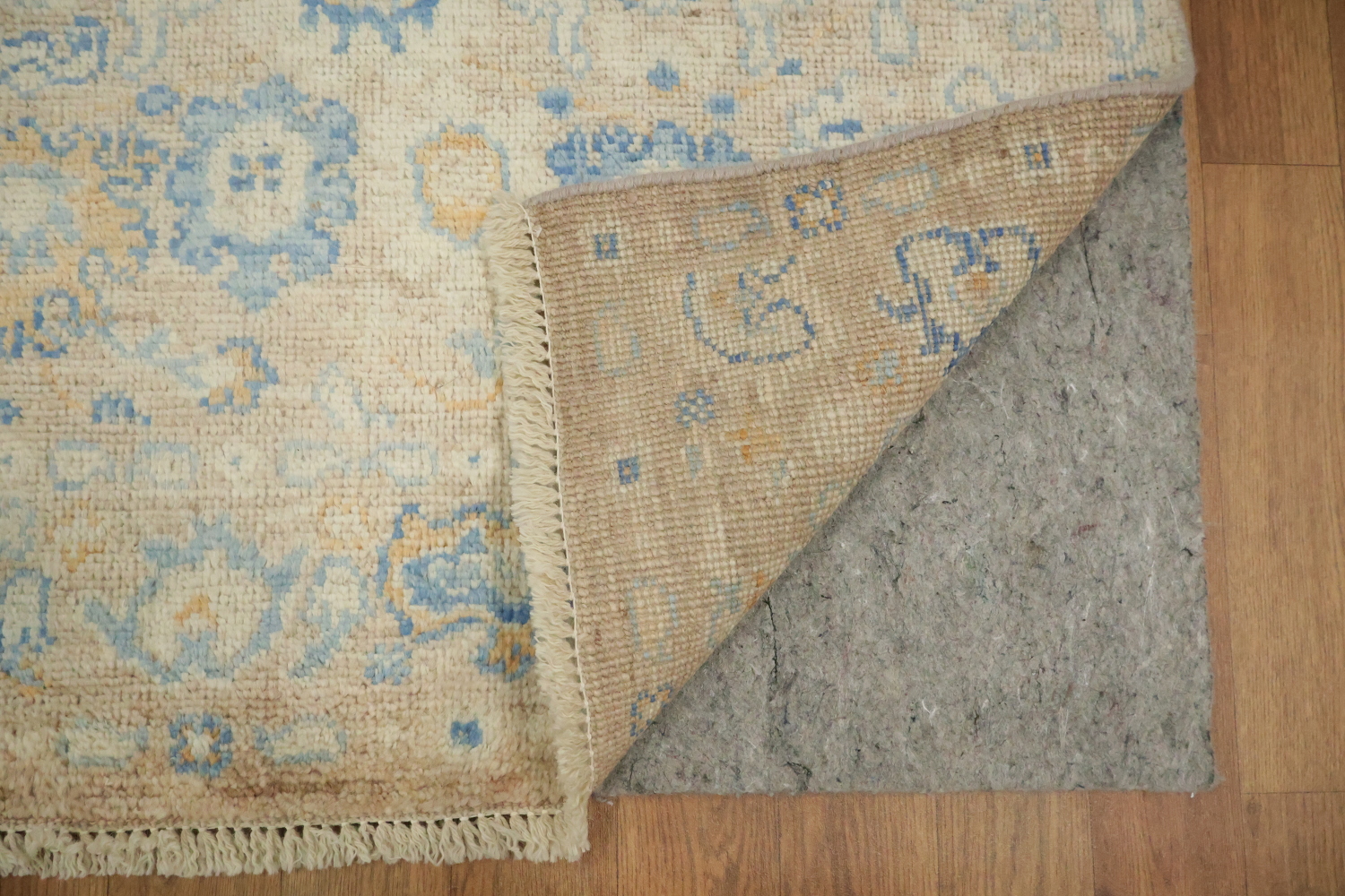 Vegetable Dye Oushak Turkish Foyer Rug 3x4