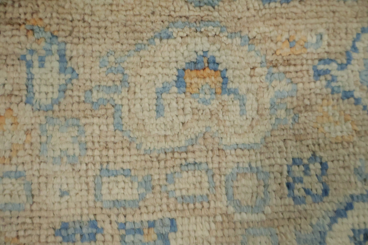 Vegetable Dye Oushak Turkish Foyer Rug 3x4