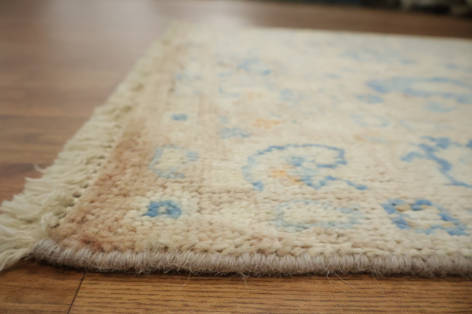 Vegetable Dye Oushak Turkish Foyer Rug 3x4