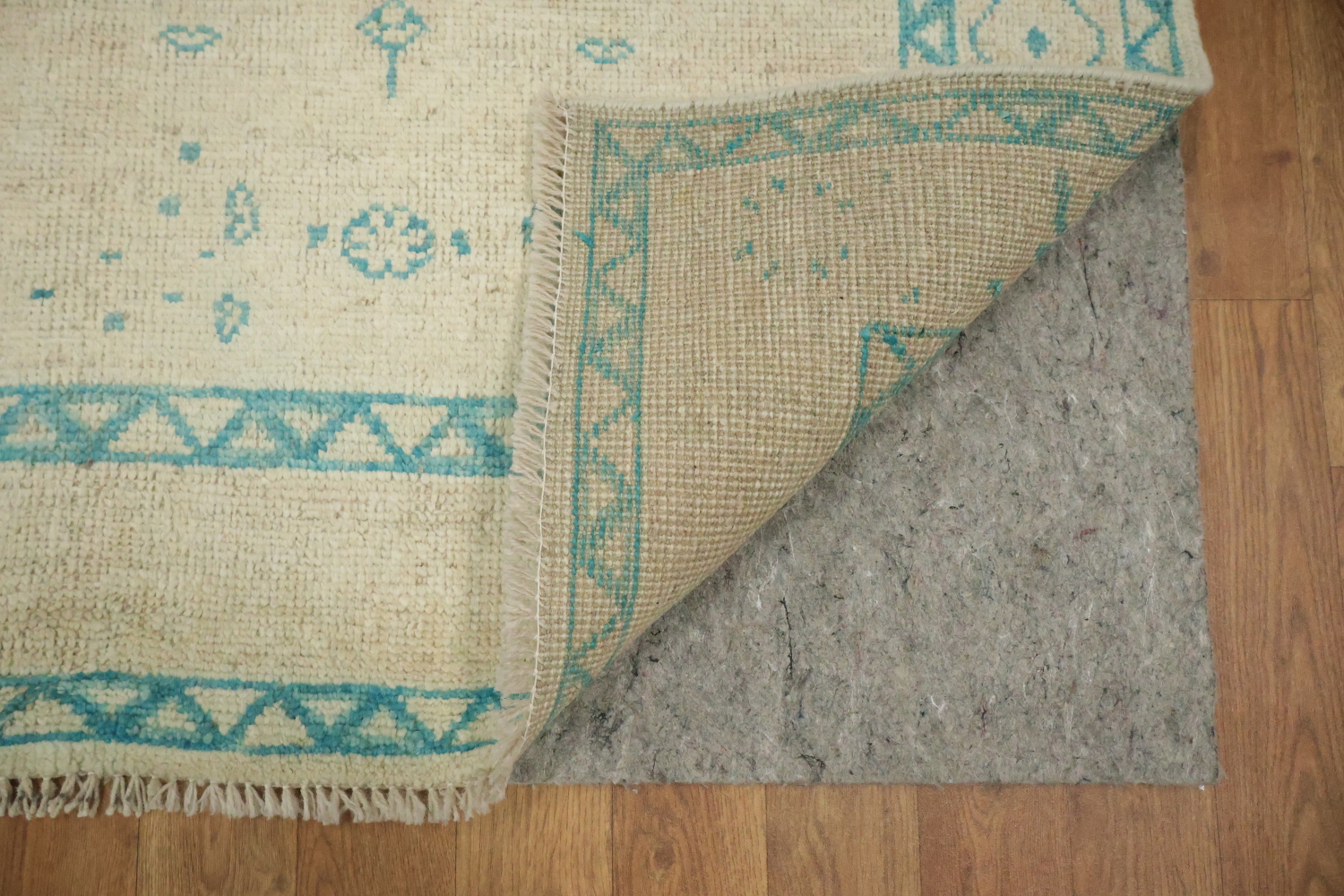 Vegetable Dye Wool Oushak Turkish Rug 3x4