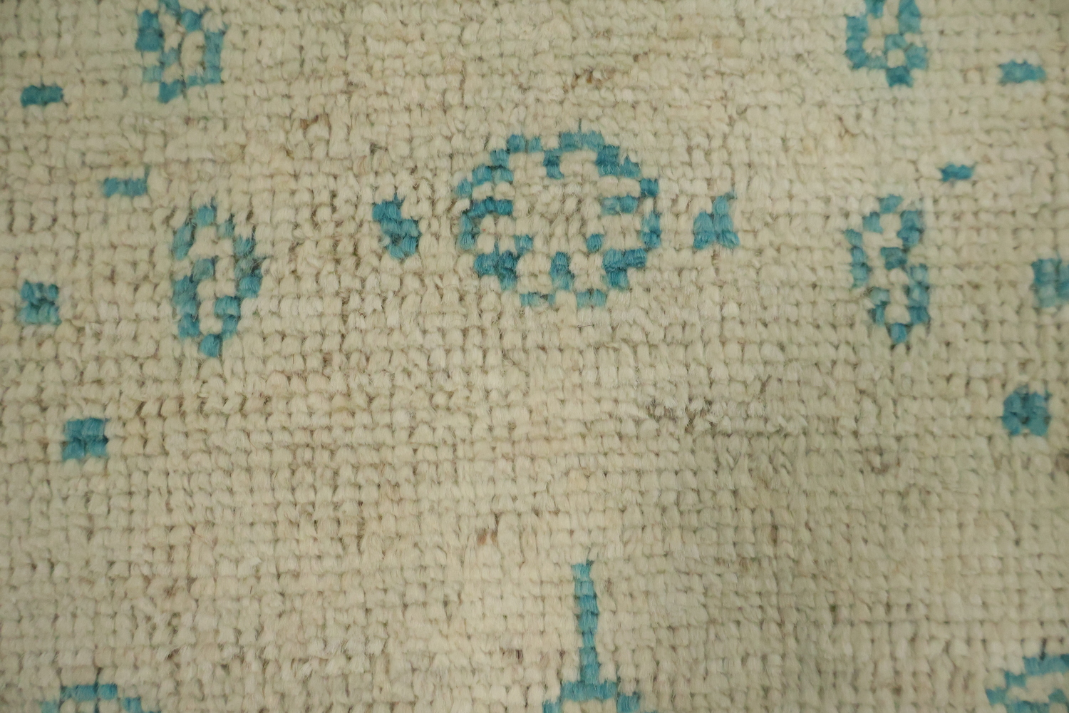 Vegetable Dye Wool Oushak Turkish Rug 3x4