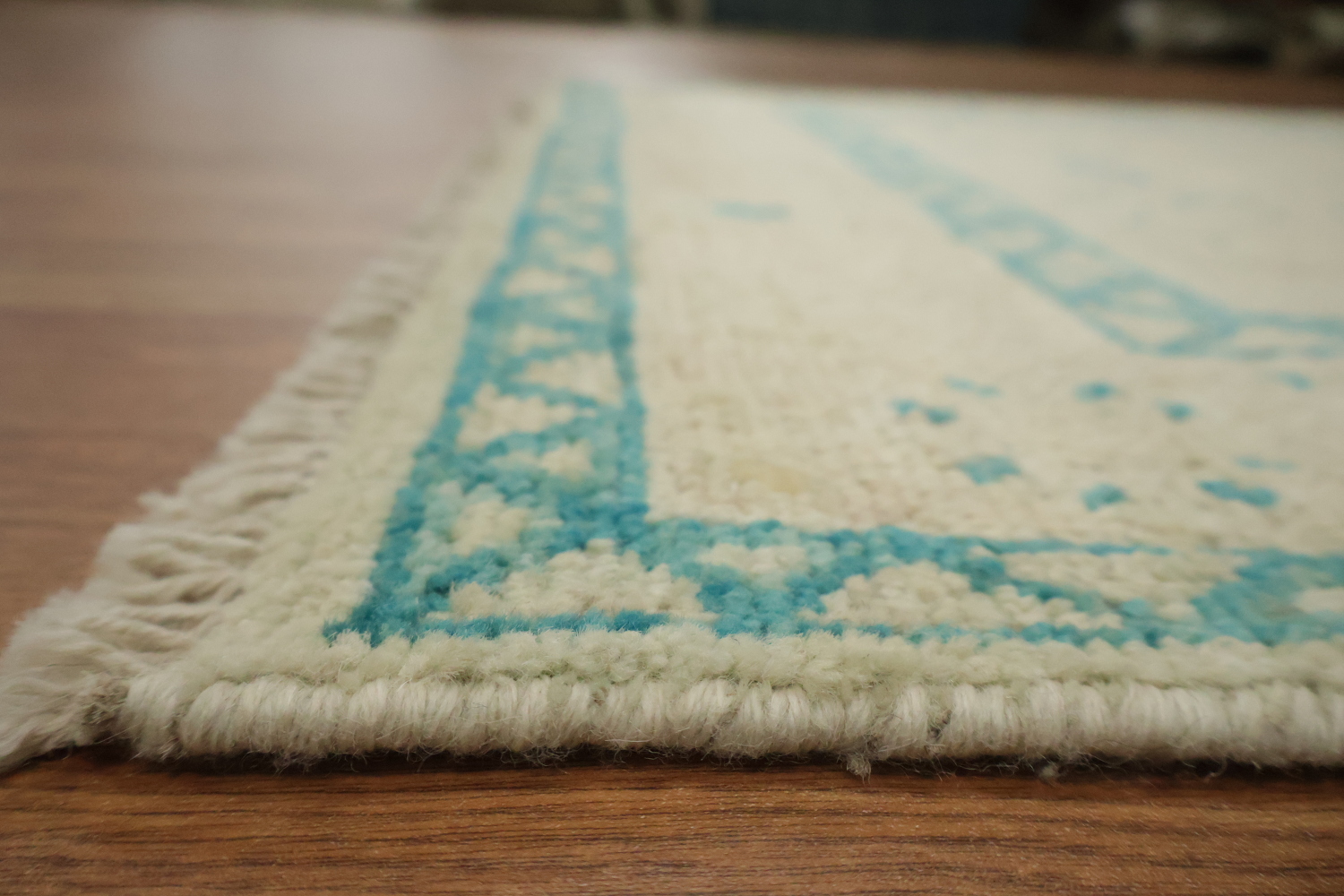 Vegetable Dye Wool Oushak Turkish Rug 3x4