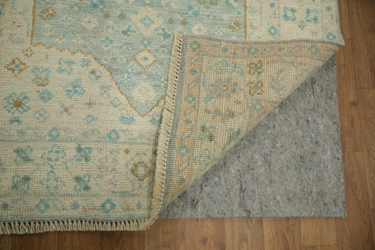 Vegetable Dye Oushak Turkish Accent Rug 3x4