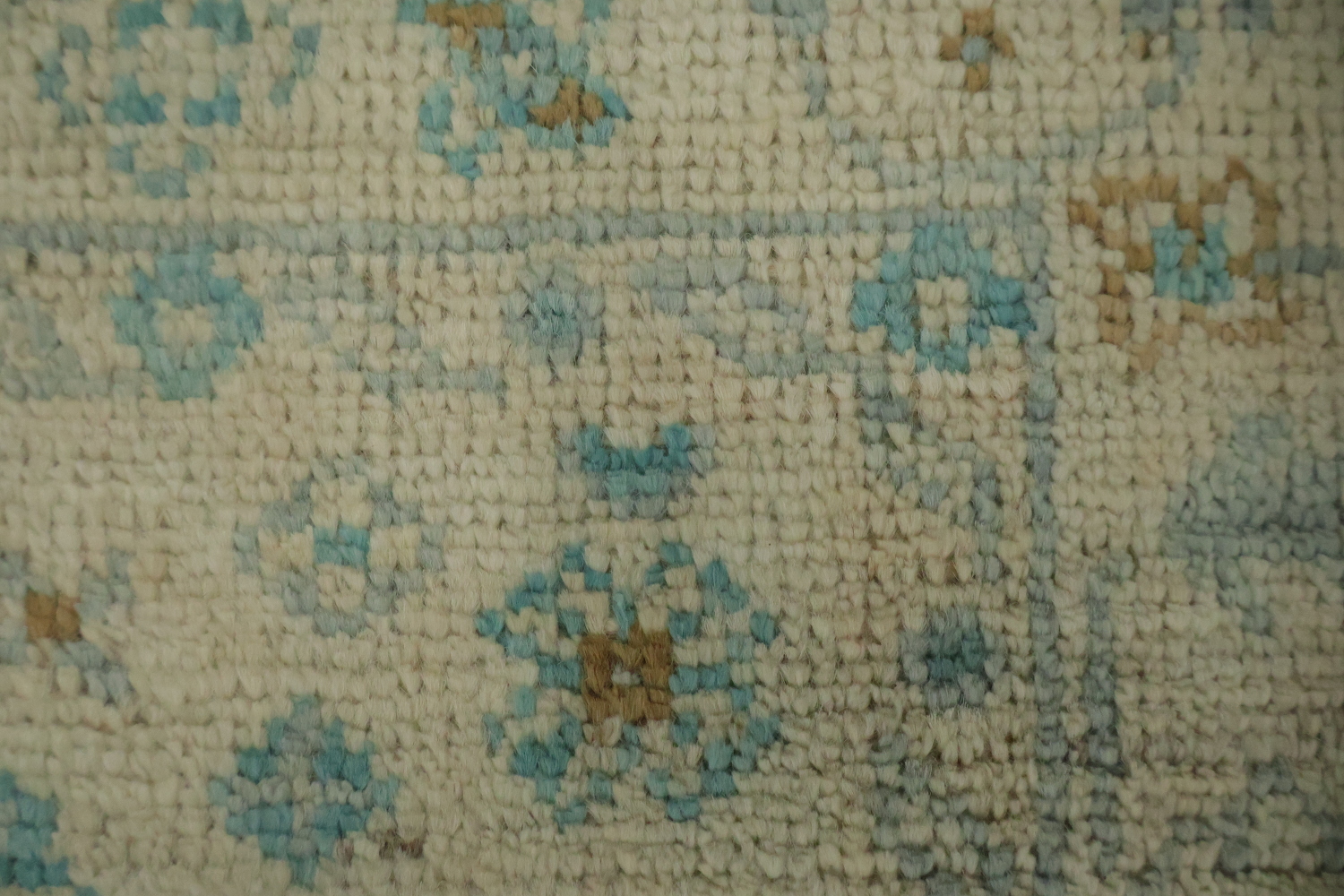 Vegetable Dye Oushak Turkish Accent Rug 3x4