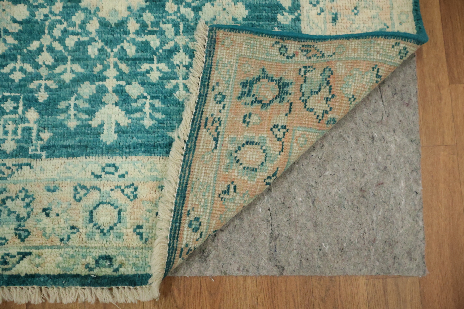 Vegetable Dye Oushak Turkish Foyer Rug 3x4