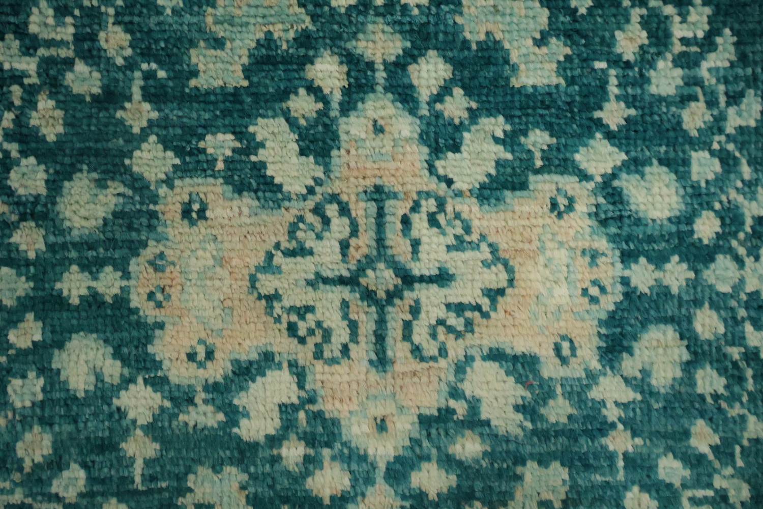 Vegetable Dye Oushak Turkish Foyer Rug 3x4