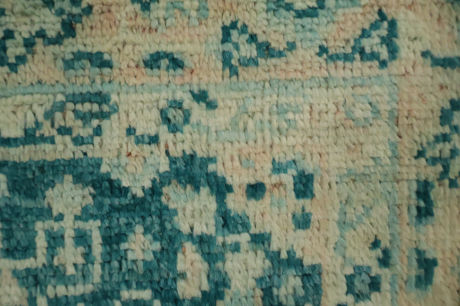 Vegetable Dye Oushak Turkish Foyer Rug 3x4