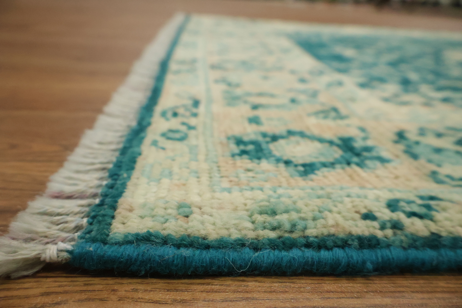 Vegetable Dye Oushak Turkish Foyer Rug 3x4