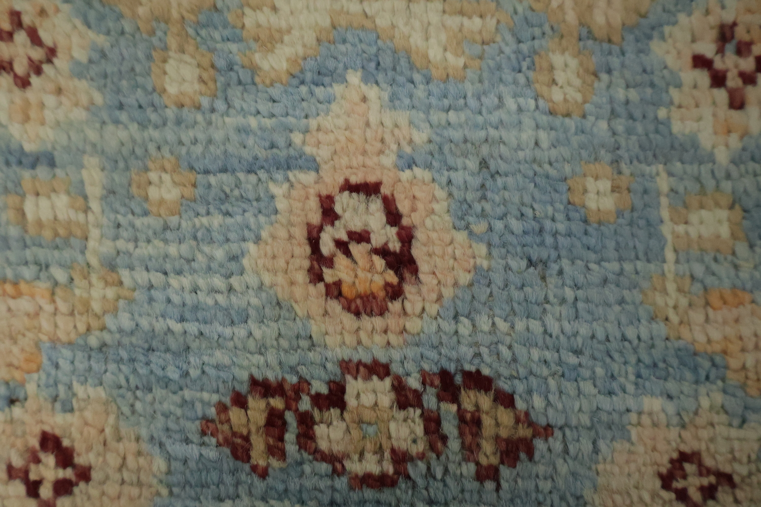 Vegetable Dye Oushak Turkish Rug 3x4
