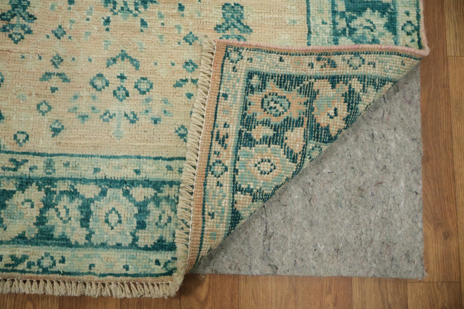 Vegetable Dye Oushak Turkish Accent Rug 3x4