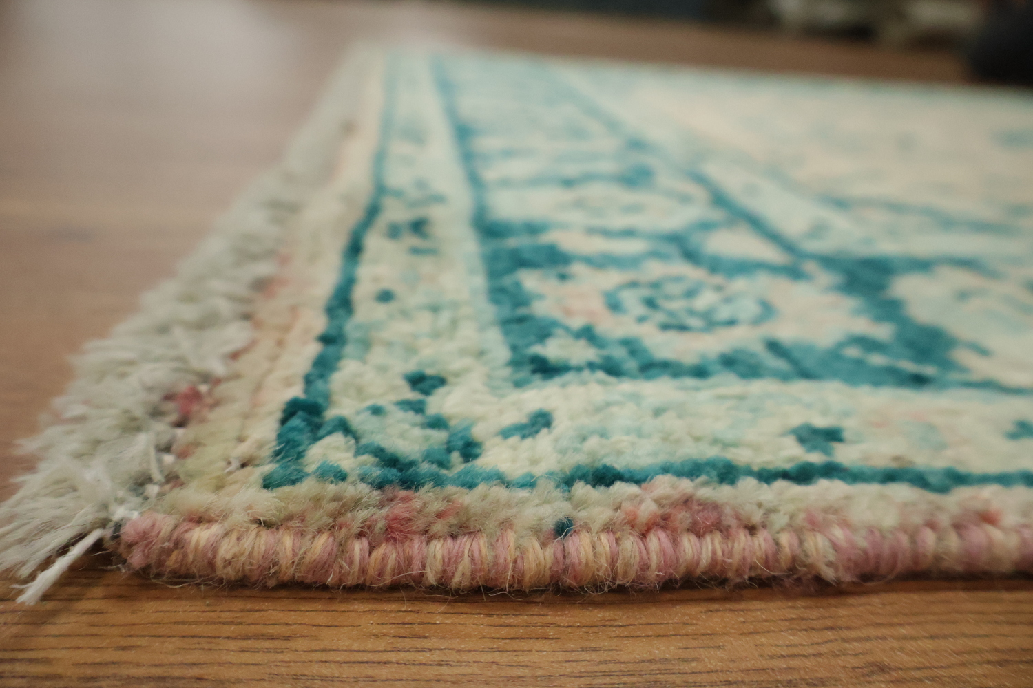 Vegetable Dye Oushak Turkish Accent Rug 3x4
