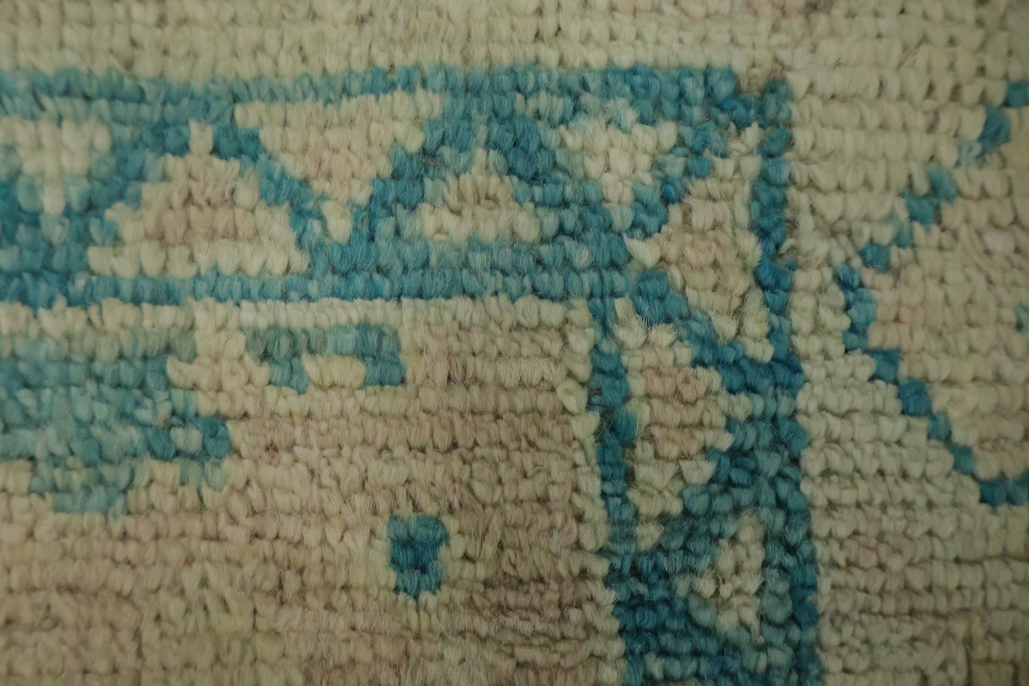 Vegetable Dye Oushak Turkish Rug 3x4