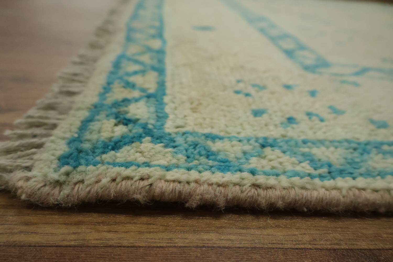 Vegetable Dye Oushak Turkish Rug 3x4