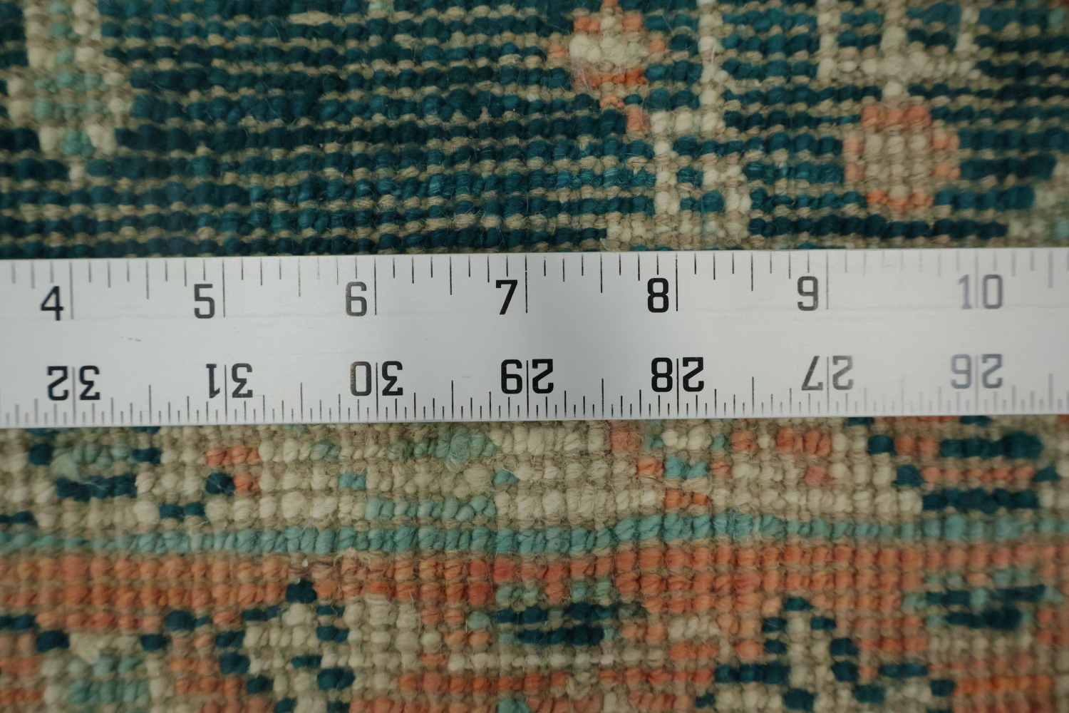 Vegetable Dye Oushak Turkish Foyer Rug 3x4