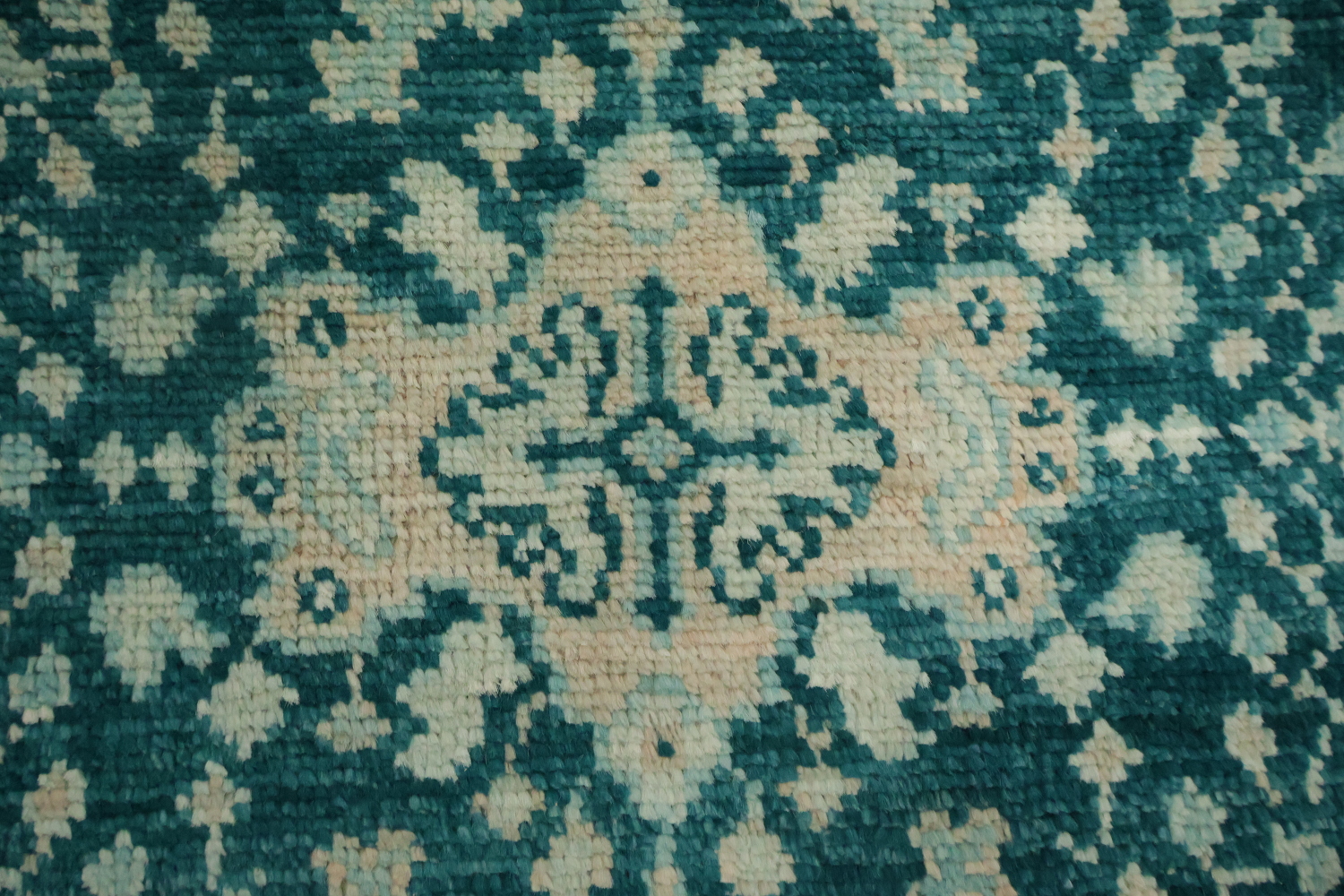 Vegetable Dye Oushak Turkish Foyer Rug 3x4