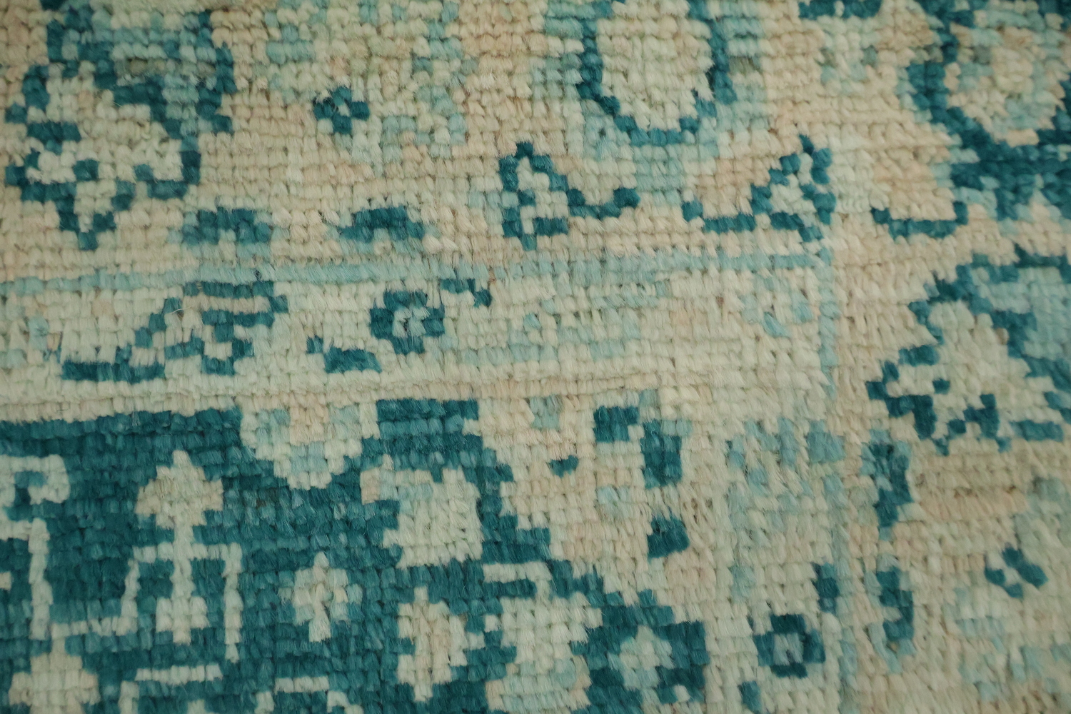 Vegetable Dye Oushak Turkish Foyer Rug 3x4