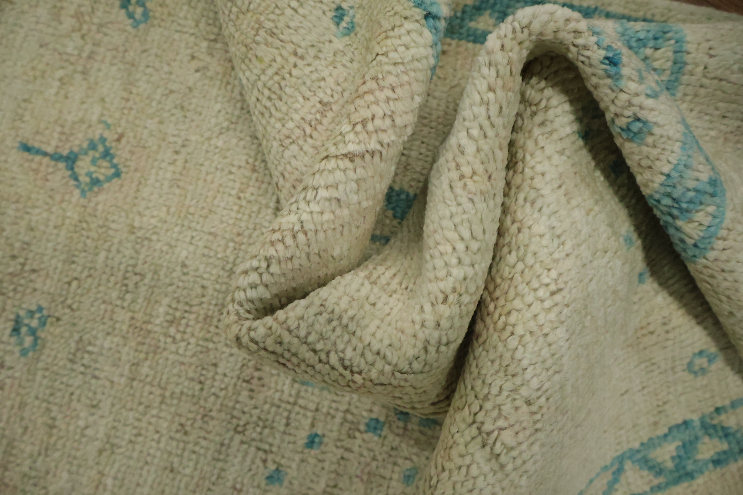 Vegetable Dye Oushak Turkish Rug 3x4