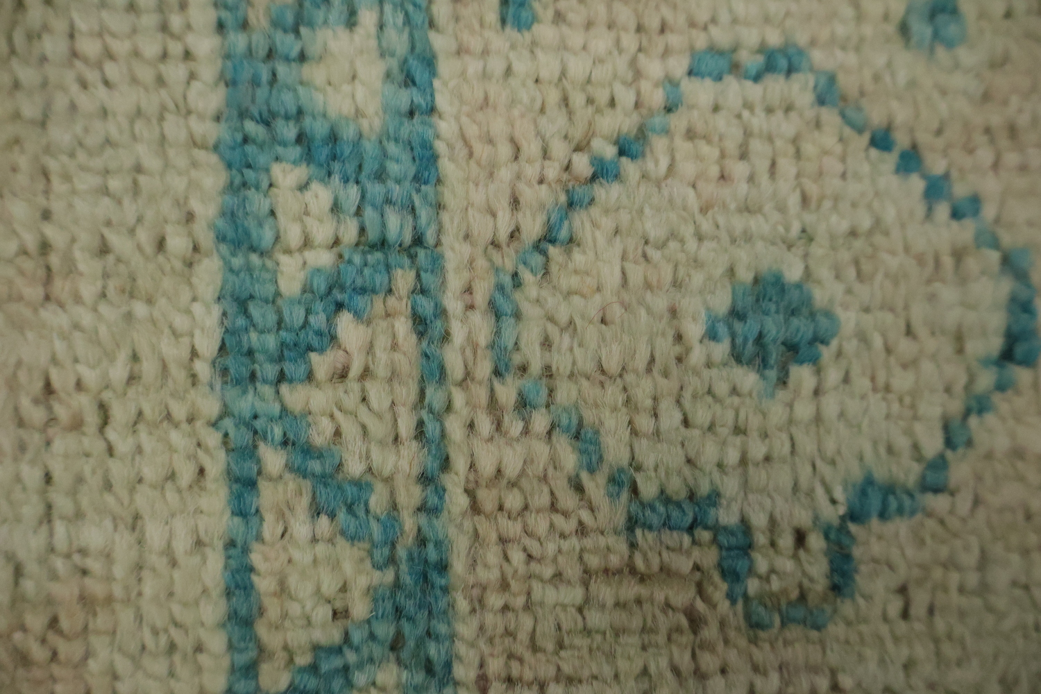 Vegetable Dye Oushak Turkish Rug 3x4
